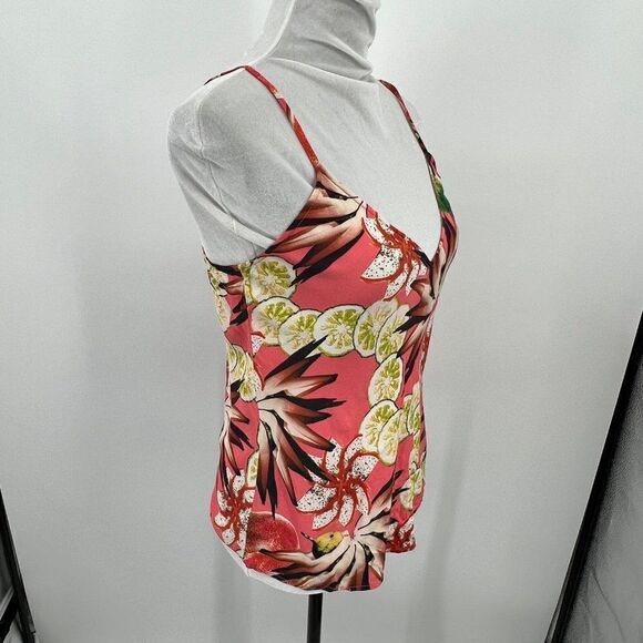& Other Stories Women Size 6 Pink Tropical Tank Top - Picture 2 of 10